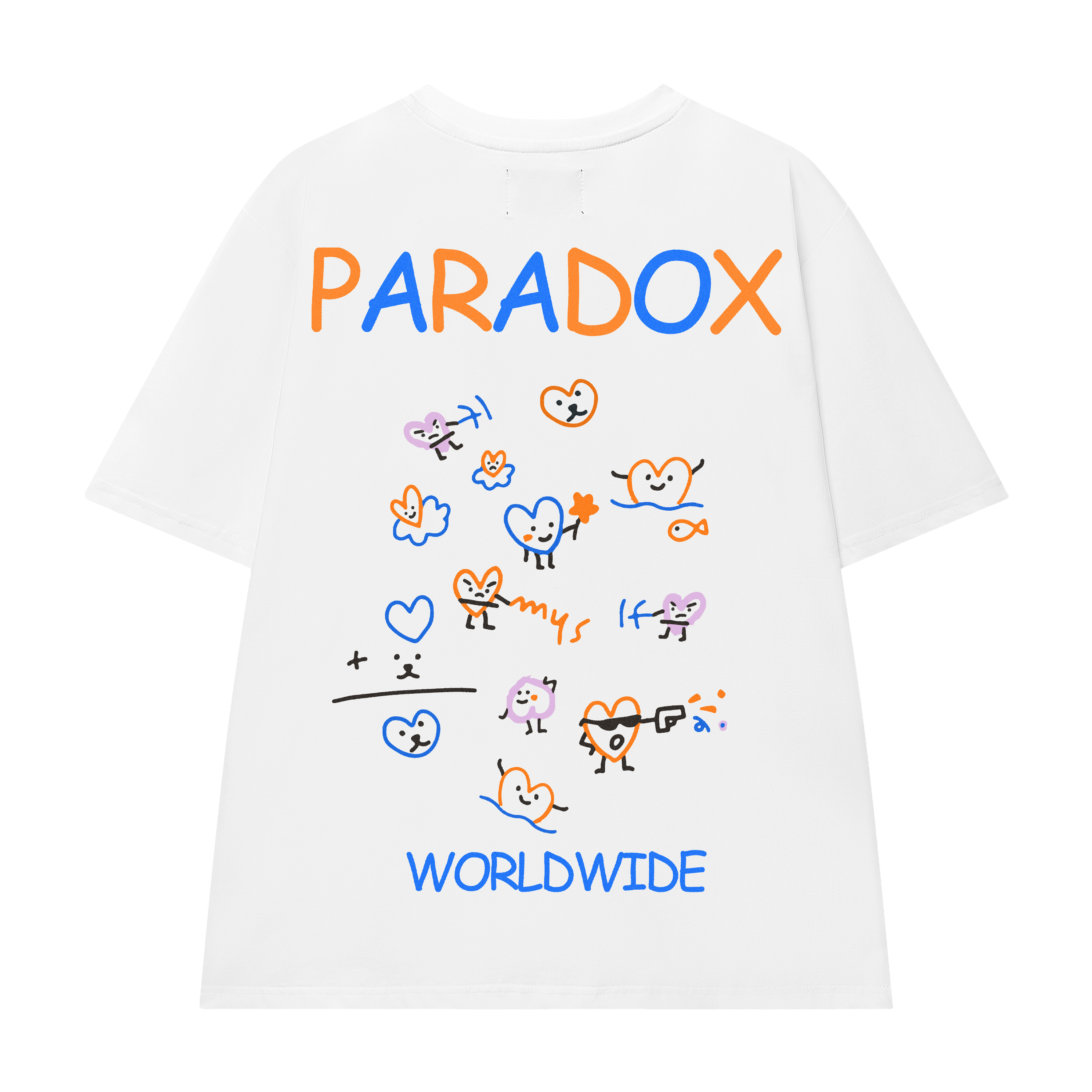 Paradox áo thun heart doodle tee