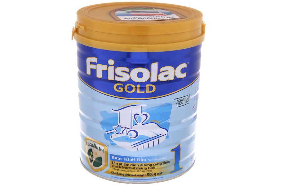 Sữa bột Frisolac Gold 1 lon 900g 0 - 6 tháng - HSD Luôn Mới