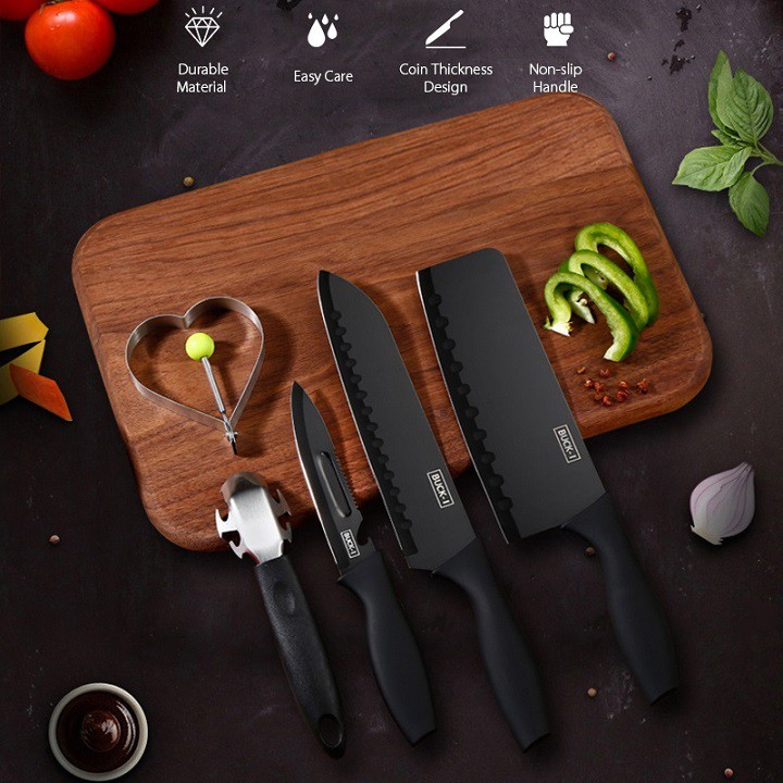 Bộ dao nhà bếp 5 món đa năng Buck-I