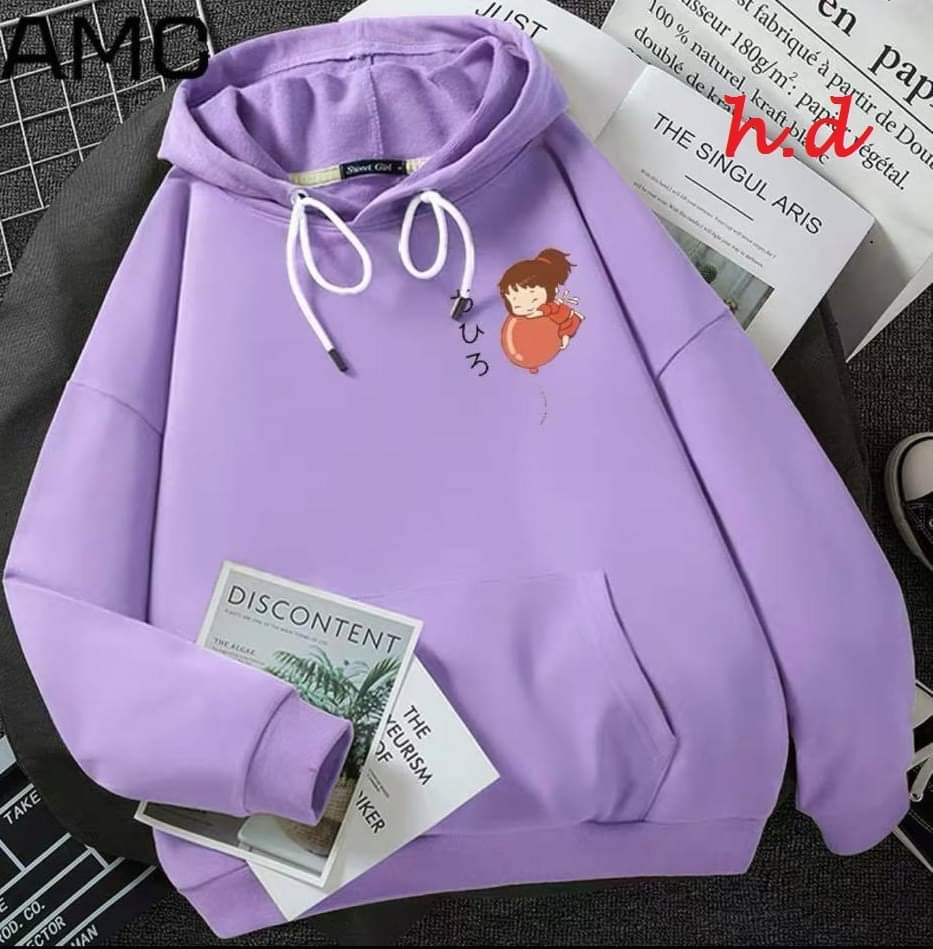 Áo hoodie cô gái thổi bóng chữ nhât HDA0920