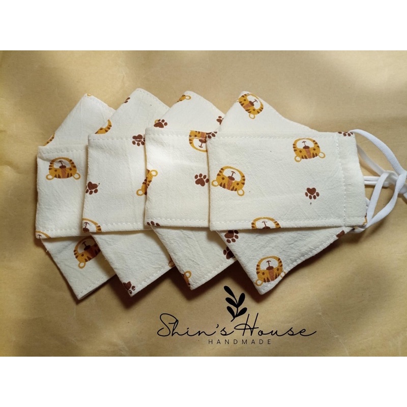 vải thô đũi cara mềm mát 100% cotton hình con hổ