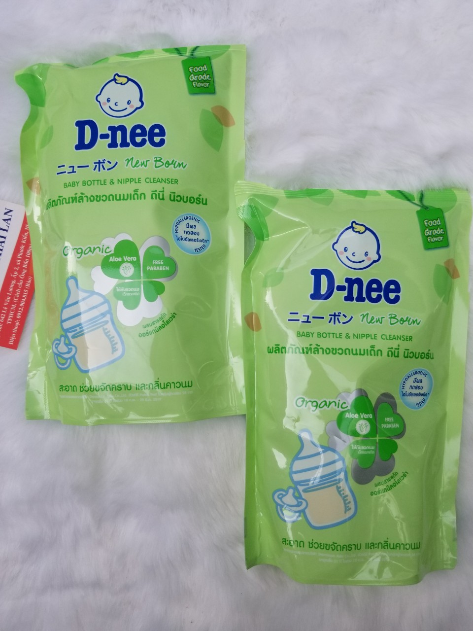 [HCM]Nước rửa bình sữa Dnee Thái Lan bịch 550ml- Súc bình sữa
