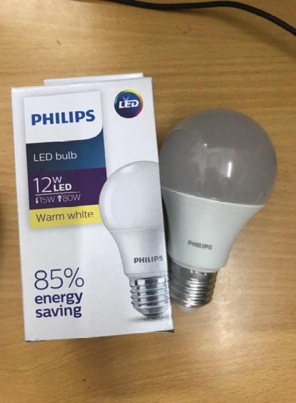 Led Bulb Philips 12W ánh sáng trắng/vàng