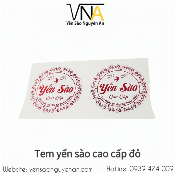 tem yến sào cao cấp (2 tem đỏ)