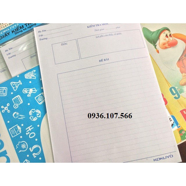 [GIẢM SỐC] tập giấy kiểm tra cấp 2 Campus ( 25 tờ đôi )