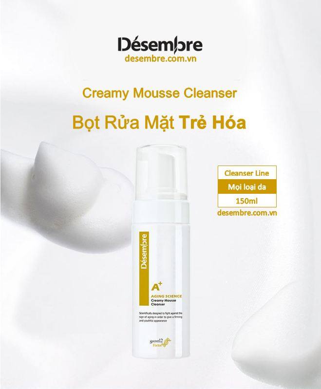 Sữa Rửa Mặt Desembre Aging Science Creamy Mousse Cleanser
