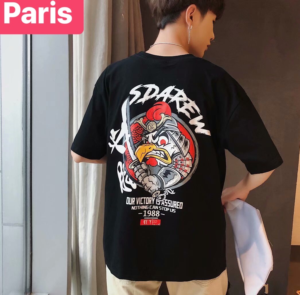 ÁO THUN NAM NỮ CON KÉT NHẬT BẢN PHOM FORM RỘNG HOT TREND SÀNH ĐIỆU MẠNH MẼ VẢI DÀY MIN - PARIS FASHION