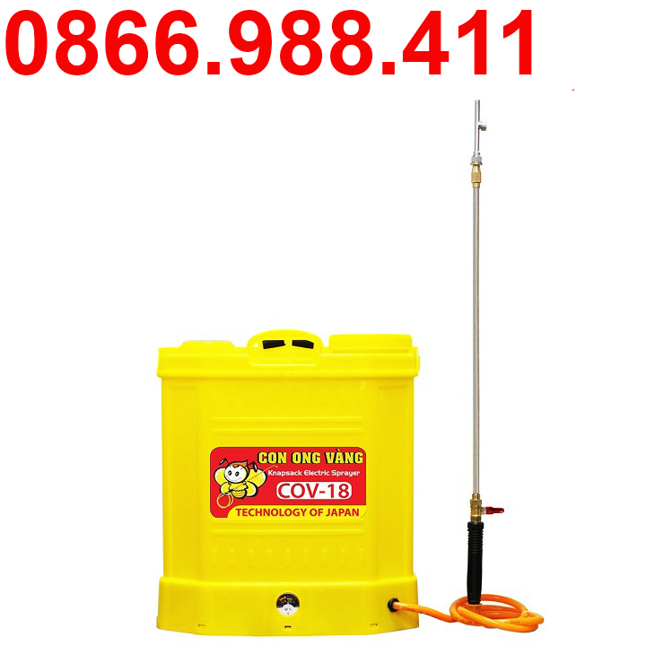 Bình phun xịt điện con ong vàng cov-18