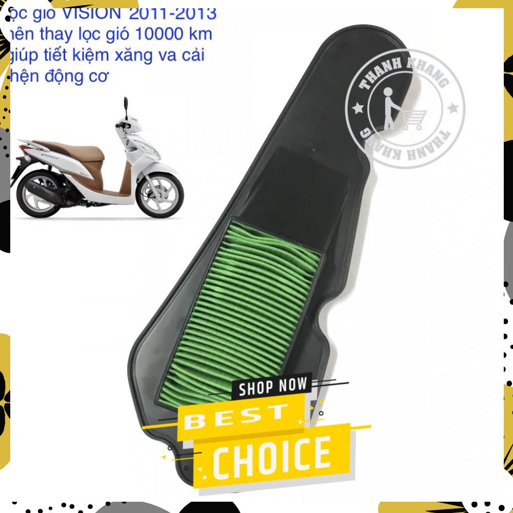 [HCM]Lọc gió độ xe Vision 2011-2013 giúp cải thiện động cơ Thanh Khang 006000462 (Đen phối xanh) Sản Phẩm Chất Lượng Gian Hàng Uy Tín Giá Cả Cực Tốt Mua Ngay.