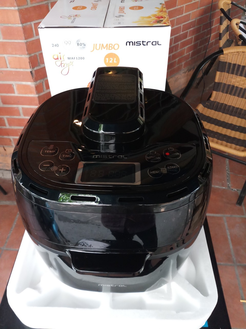 [Trả góp 0%]NỒI CHIÊN KHÔNG DẦU MISTRAL MAF1200 12L (MADE IN MALAYSIA)