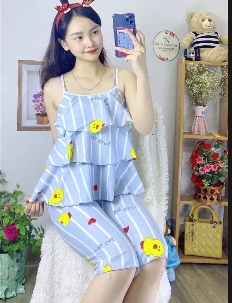 Set Lửng Nữ Vải Kate Thái Thoáng Mát Dưới 58kg