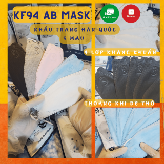 Tặng 10 Thùng khẩu trang KF94 ABMask kháng khuẩn chống bụi mịn 4d mask kf94,Khẩu trang y tế 4D thumbnail