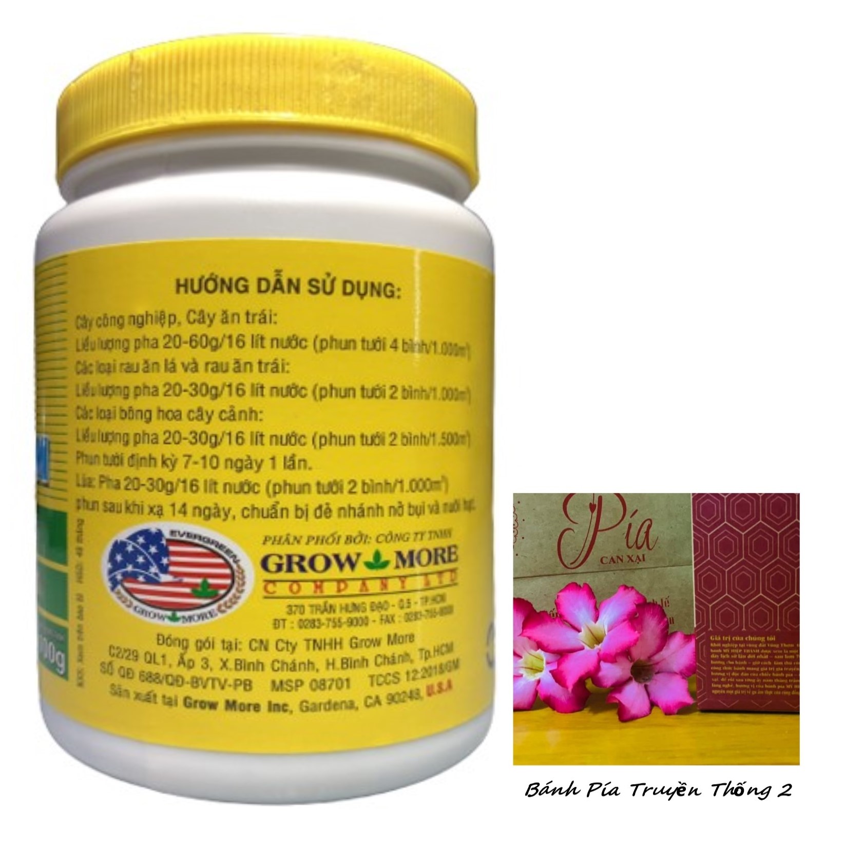 Phân Bón Lá Grow More NPK 6-30-30+TE - #407A# 100g