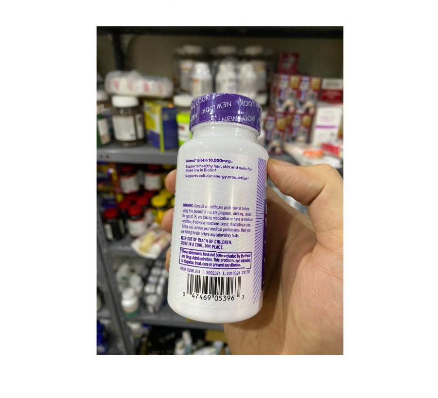 Viên uống mọc tóc Biotin (Chai 100 viên)