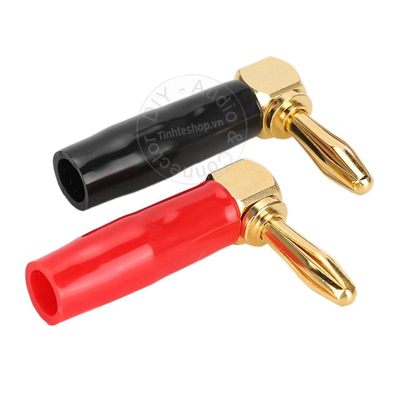 Jack bắp chuối bẻ góc 4 chiếc cắm cho Loa Âm ly