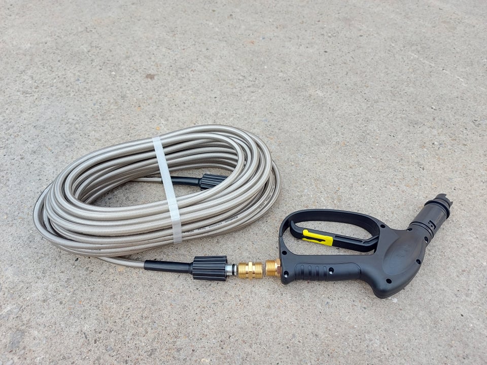 Dây xả nước máy rửa xe 20m + đầu nối