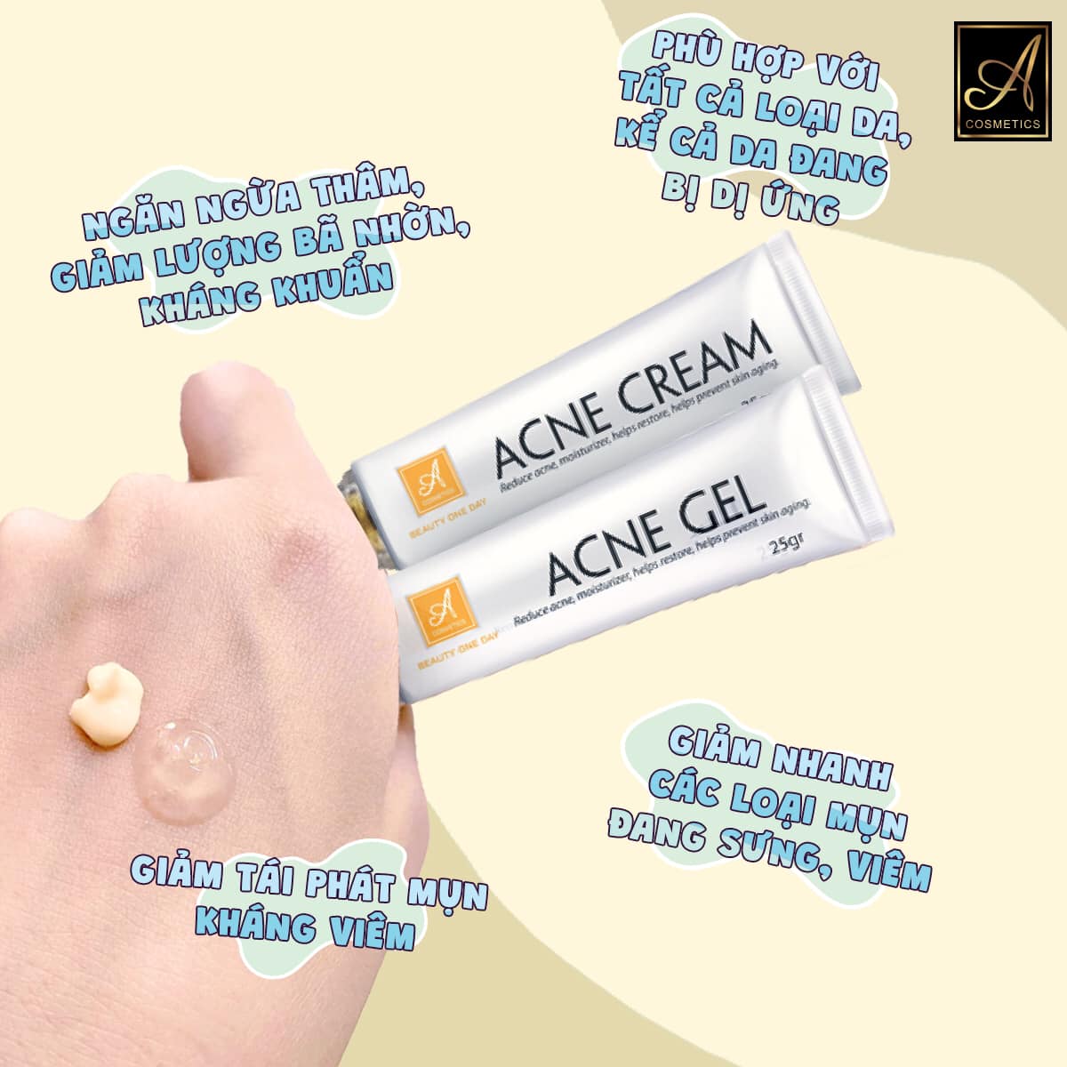 COMBO MỤN BEAUTY ONE DAY A COSMETICS