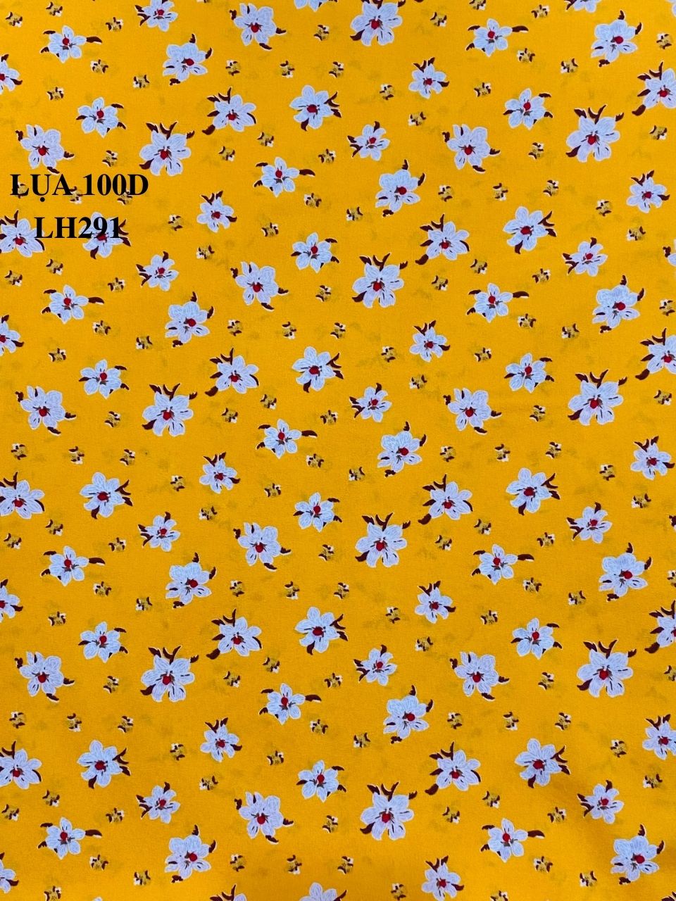 VẢI LỤA 100D HOA NHÍ - DÒNG VẢI THÔNG DỤNG - 1 MÉT X 1M5