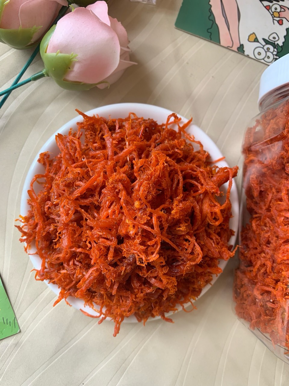 Khô Bò Sợi ( khô gà giả bò ) 100g 2c Mart