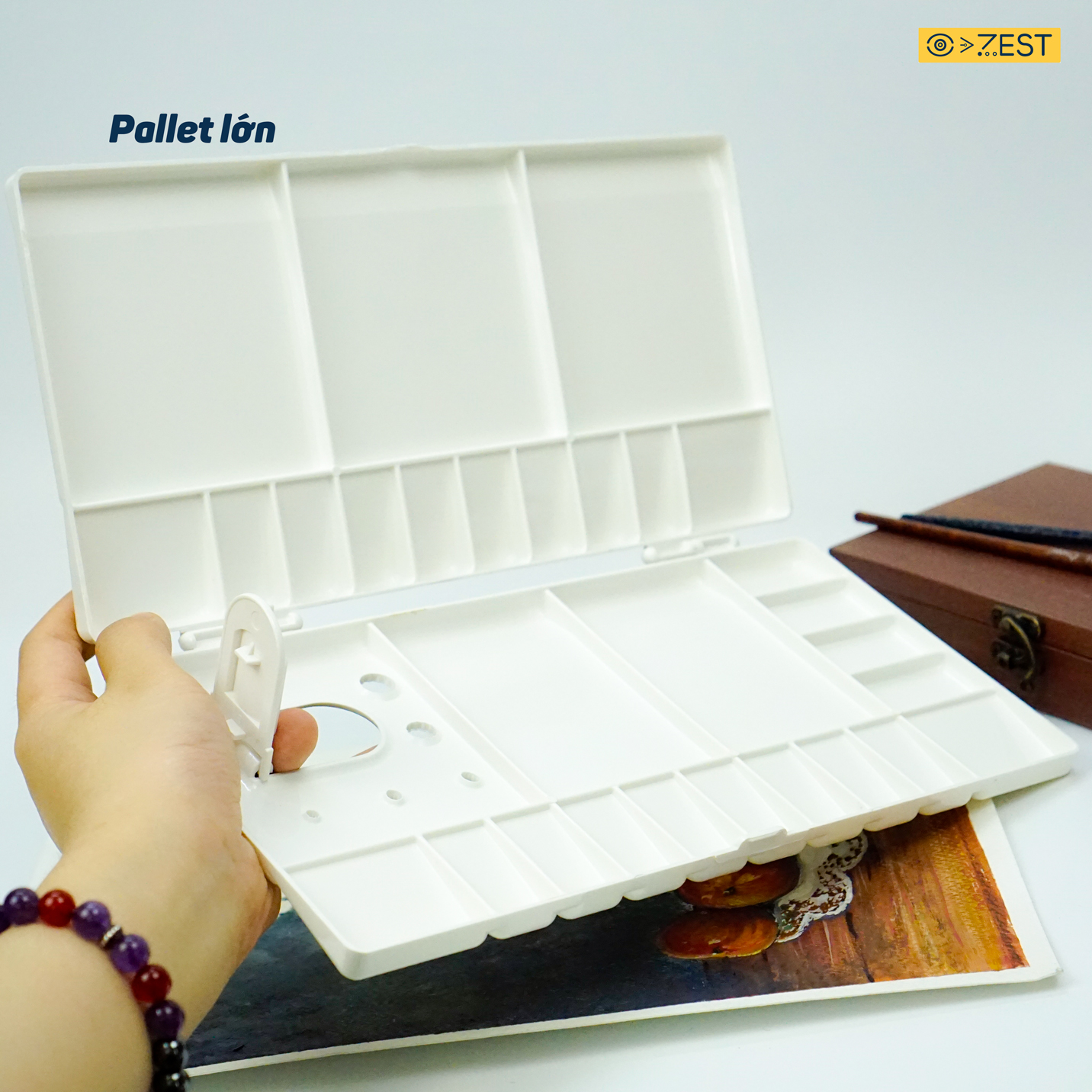 [Zest Corner] Pallette pha màu gập