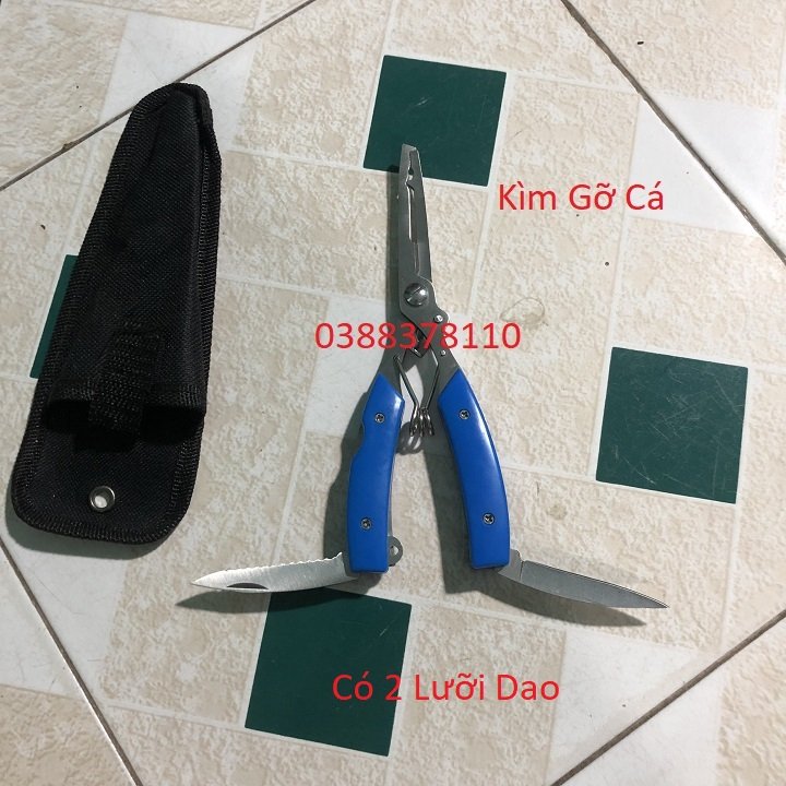 Kìm Gỡ Cá, Kìm Gỡ Lưỡi Câu Màu Xanh