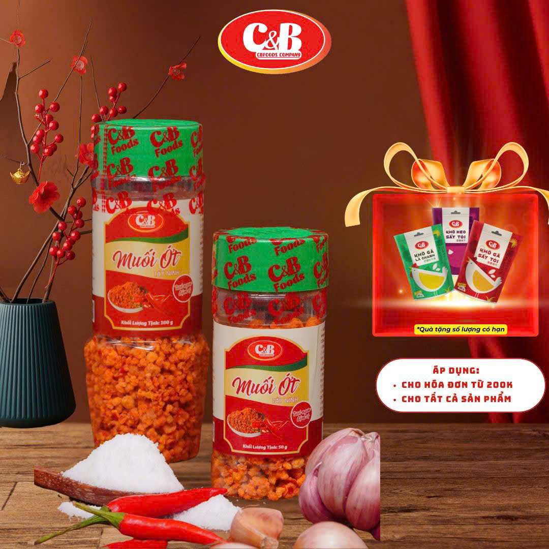 MUỐI ỚT TÂY NINH C&B - GIA VỊ ĐẬM ĐÀ, ĐÚNG CHUẨN VIỆT