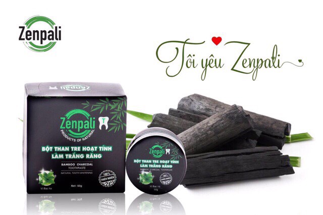[HCM]Zenpali Bột Than Tre Trắng Răng