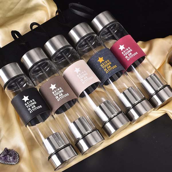 Bình nước lọc trà, pha trà, đựng nước bền đẹp 2 đáy