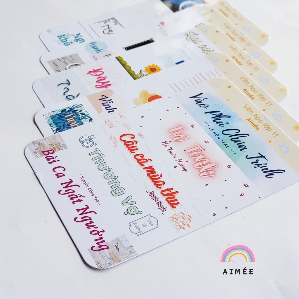 ☍✺ Sticker ngữ văn 11 tiêu đề văn học 11 ÉE