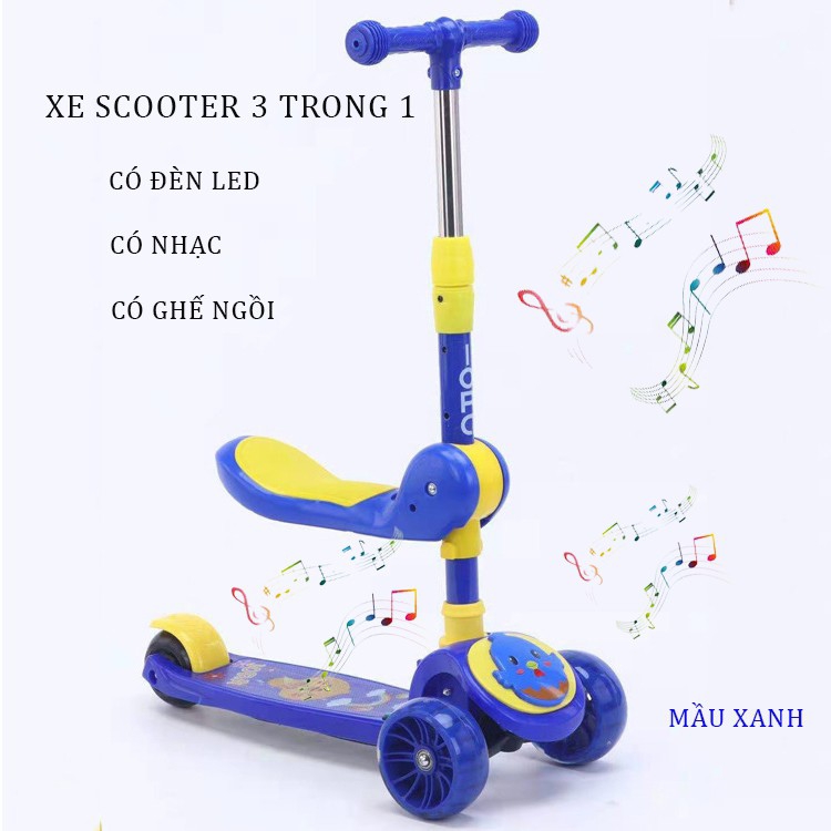 Xe trượt Scooter (Bánh phát sáng) - Xe trượt trẻ em