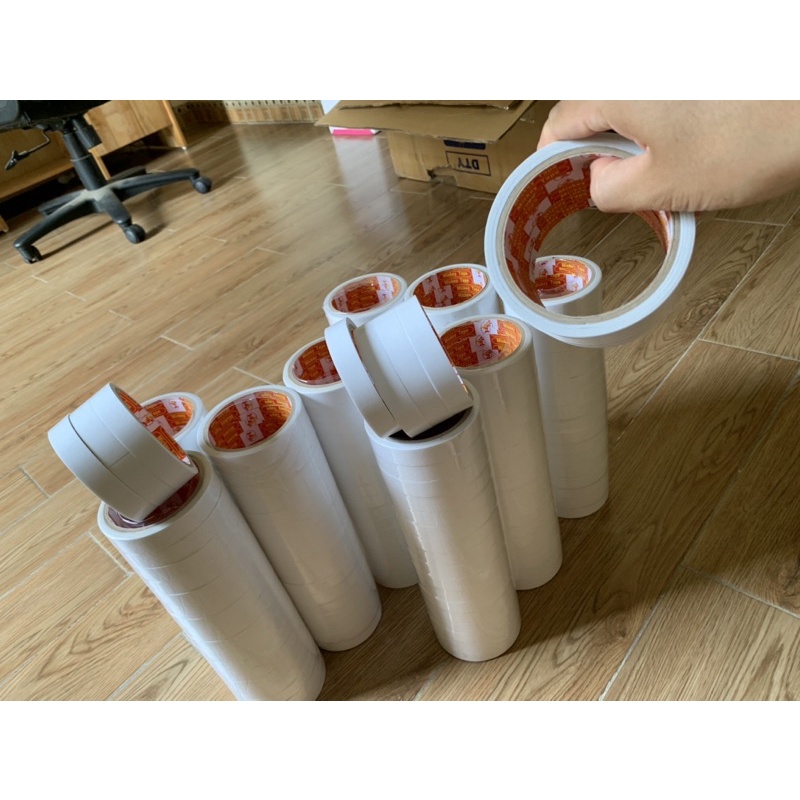 [giá sản xuất]-Băng Dính 2 Mặt siêu dai siêu dính khổ 2cm dầy dặn