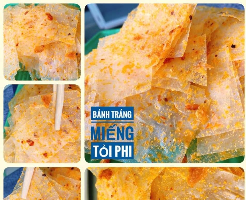 Bánh tráng lá tỏi phi - siêu ngon 100g