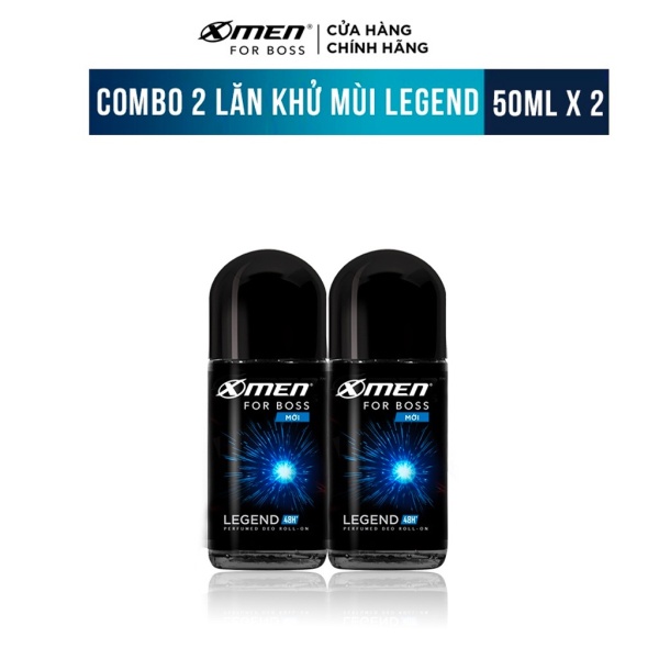 Combo 2 Lăn khử mùi X-men For Boss 50ml - Legend