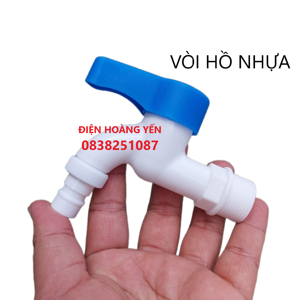 Vòi nước vòi hồ nhựa phi 21mm 27mm