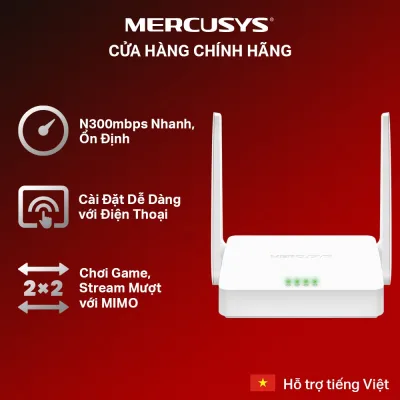 Bộ Phát Wifi MERCUSYS MW301R Chuẩn N 300Mbps - Hãng phân phối chính thức