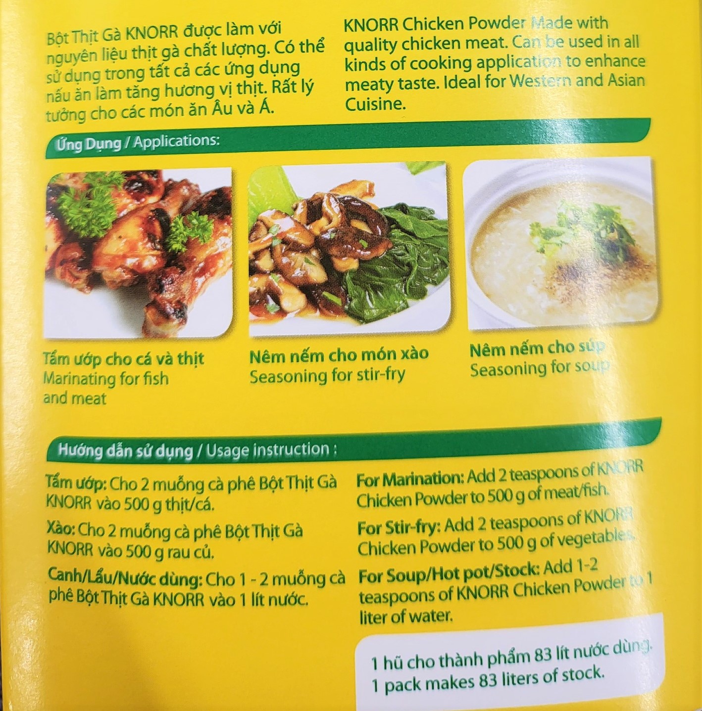 [Hộp 1 Kg] BỘT THỊT GÀ [VN] KNORR Chicken Powder