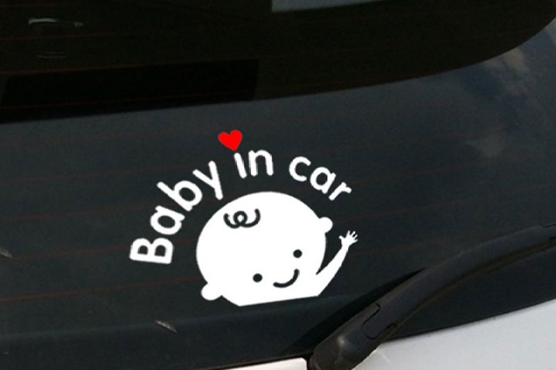 Tem Trang Trí Ô Tô Baby In Car-Boy