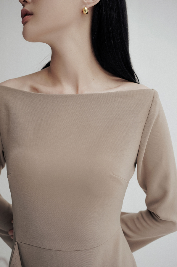 MARE - VÁY DÀI CỔ THUYỀN - HANNA DRESS