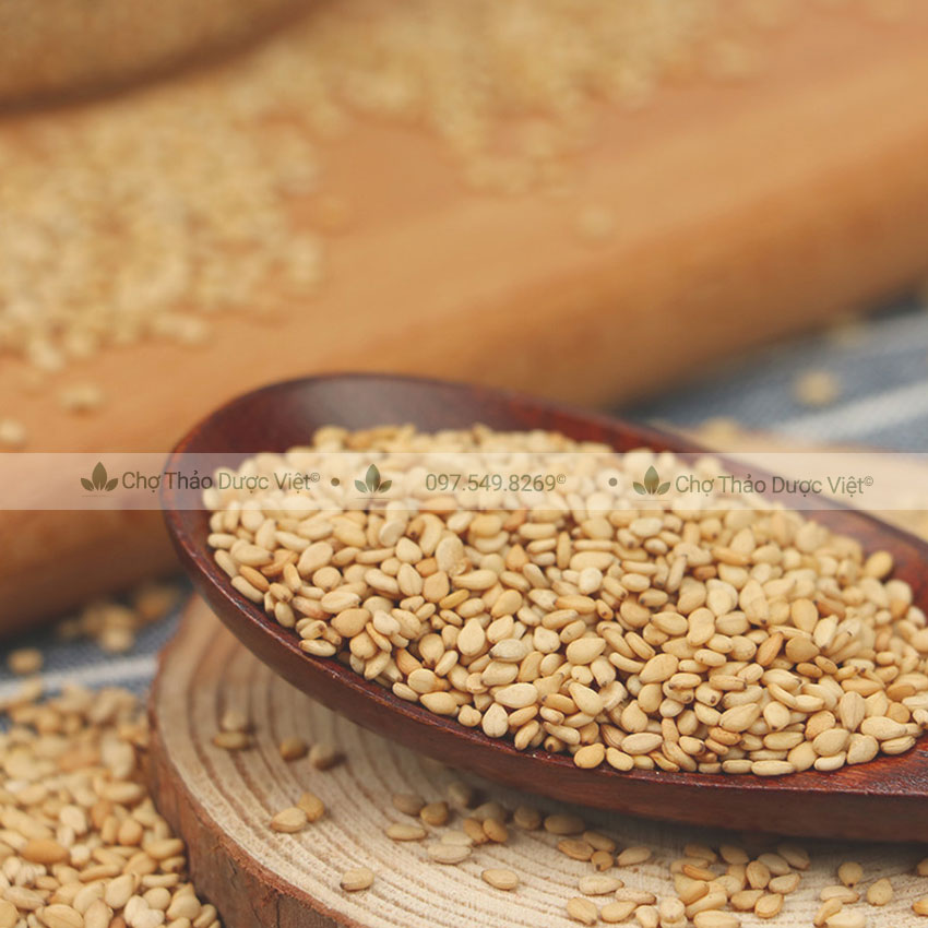 Hạt mè vàng hữu cơ 500g ( Vừng vàng khô làm sốt mè rang thơm ngon) - Chợ Thảo Dược Việt