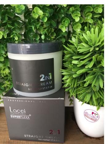 Kem hấp duỗi phủ mịn phục hồi tóc 2 trong 1 lacei 500ml
