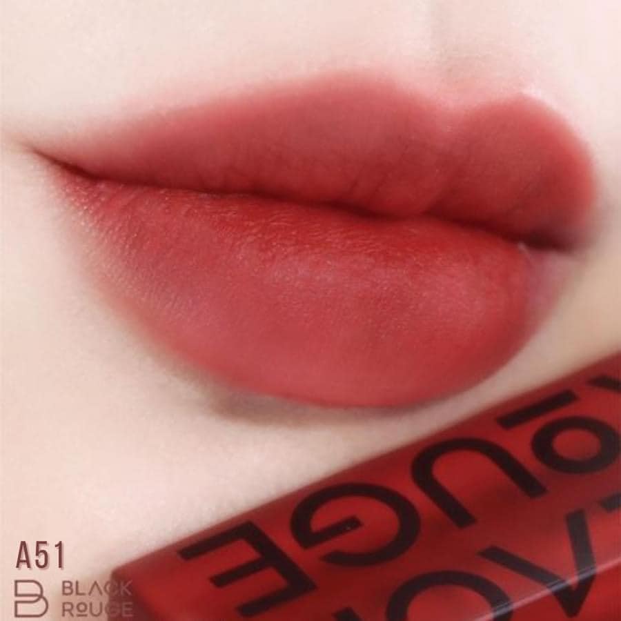 Son black rouge a12 màu đỏ gạch ver 2 nắp tím a06 a45 a37 a51 a52 - bebeau