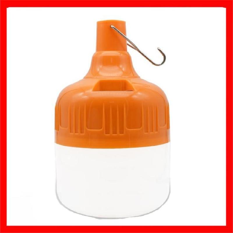 Bóng Đèn led tích điện 100w sạc dây USB có móc treo tiện dụng cho dã ngoại picnic mất điện hoặc bán hàng rong ngoài trời