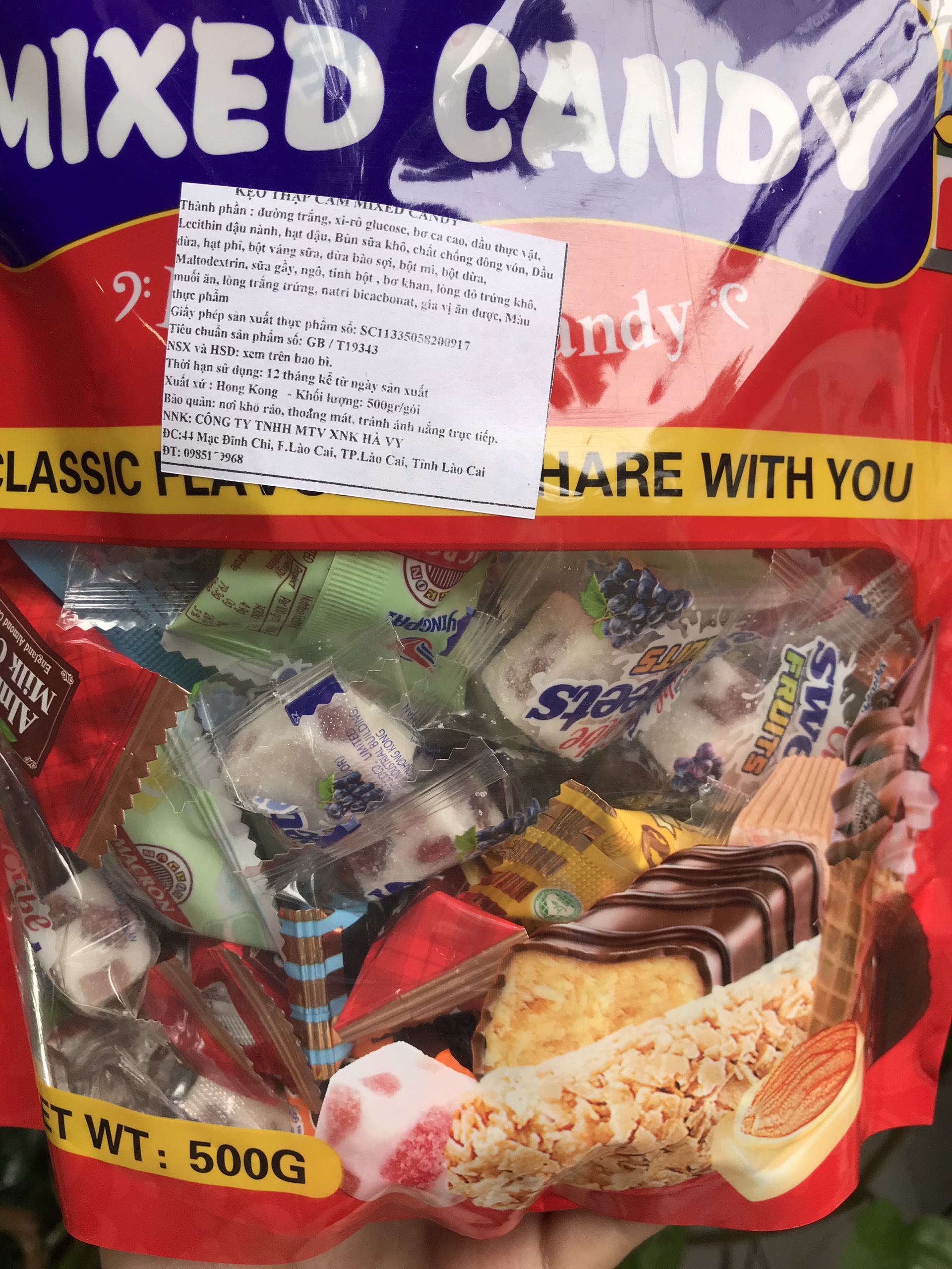 Bánh Kẹo Thập Cẩm Mixed Candy (Gói 500g)