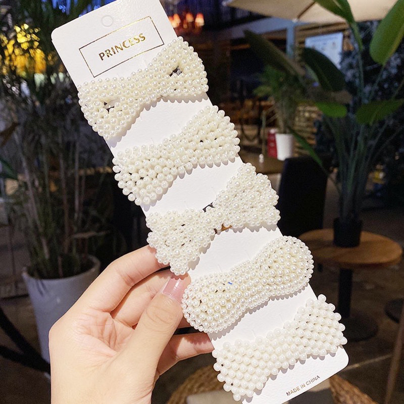 Kẹp Tóc Nhựa Ngọc Cực Xinh