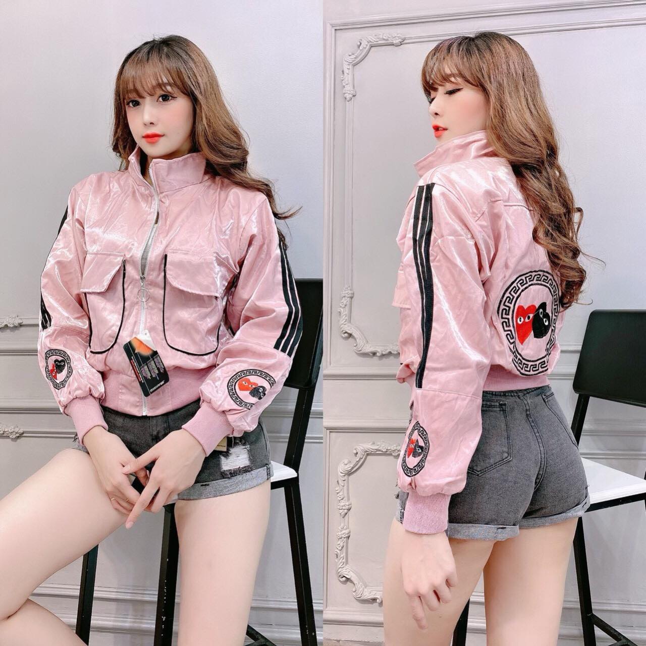 [MỚI] ÁO KHOÁC SIÊU PHI XÀ CỪ SANG CHẢNH THÊU TRÁI TIM