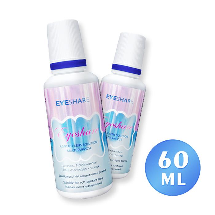 Nước ngâm lens eyeshare dùng cho kính áp tròng 60ml 120 ml vệ sinh bảo quản lens