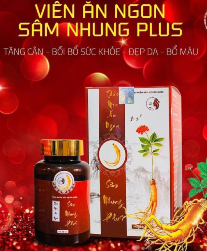 Thảo mộc ăn ngon Sâm Nhung Plus – Giải pháp hỗ trợ ăn ngon bảo vệ sức khoẻ liệu trình 60 viên chính hãng nhập khẩu