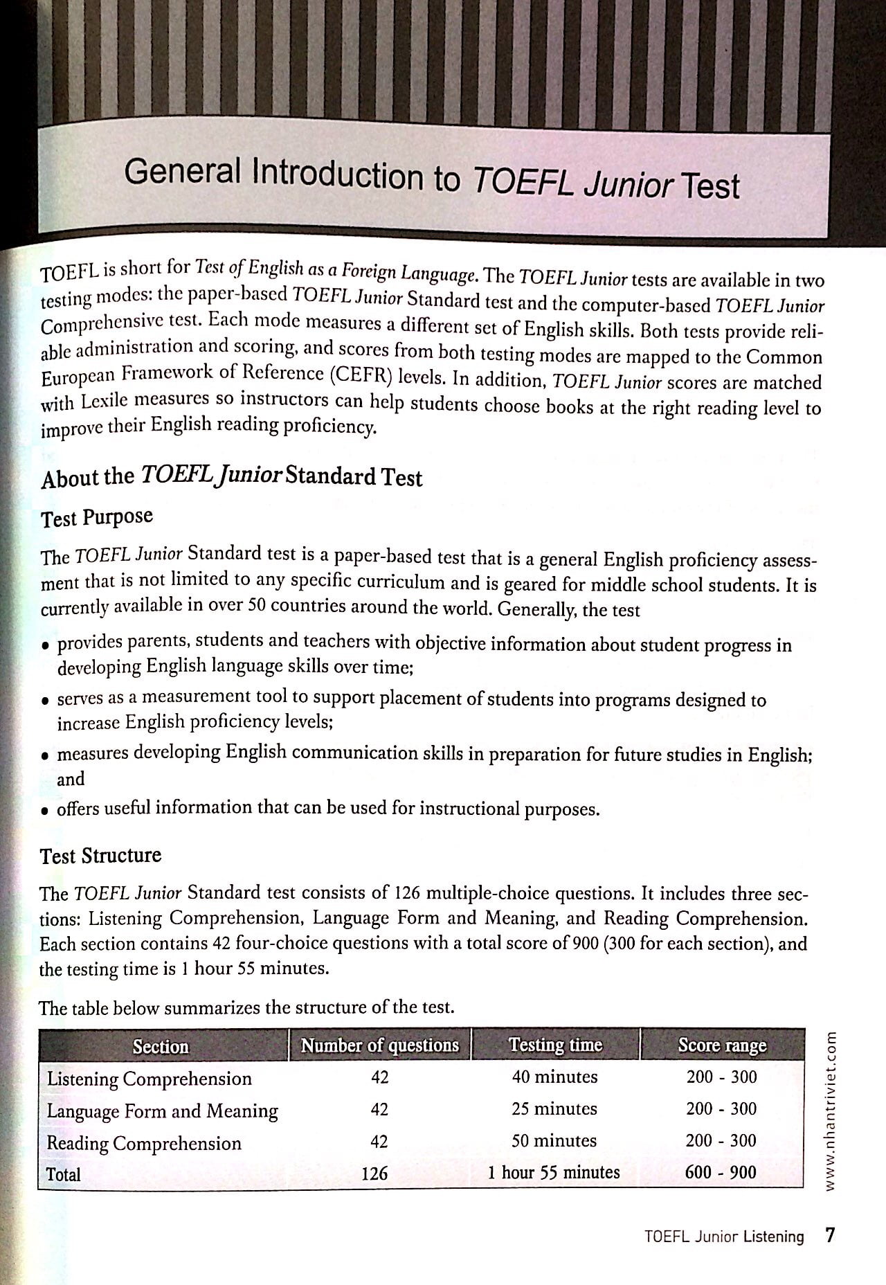 Fahasa - TOEFL Junior Listening (Kèm CD)