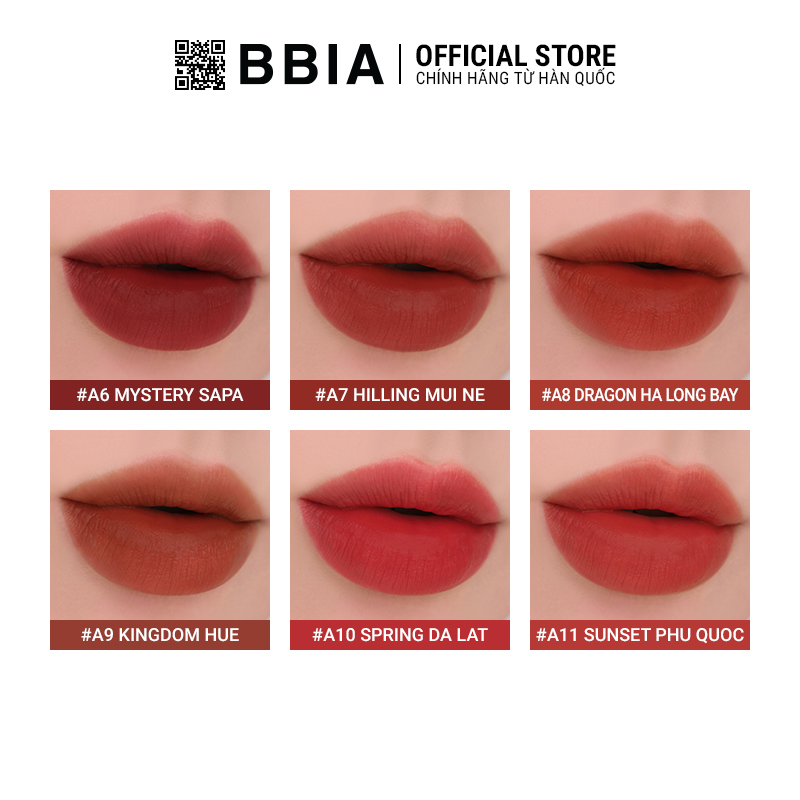 Son Kem Lì BBIA Last Velvet Lip Tint ASIA EDITION Version 2 5g