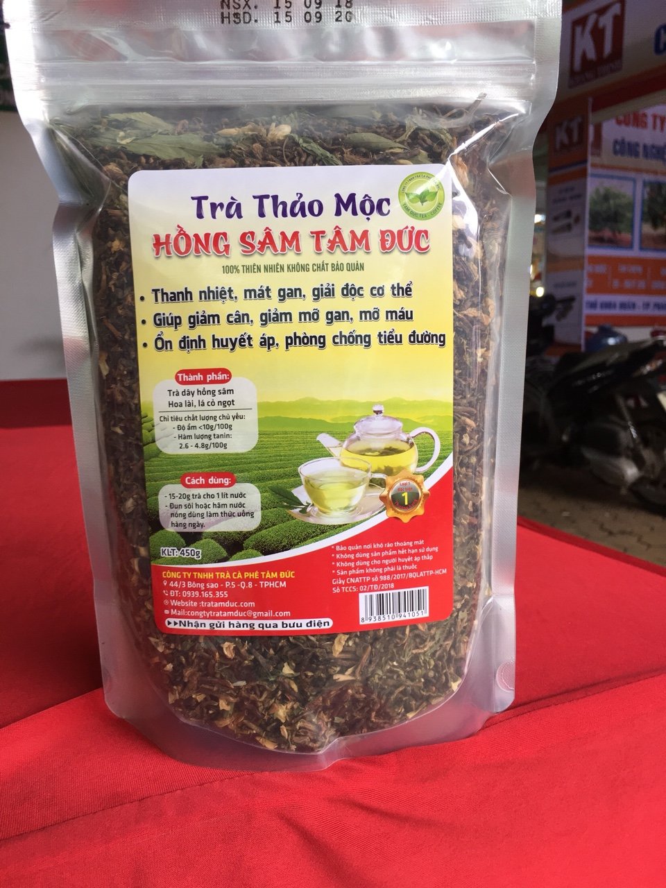 Combo 5 gói -Trà Thảo mộc Hồng Sâm Tâm Đức